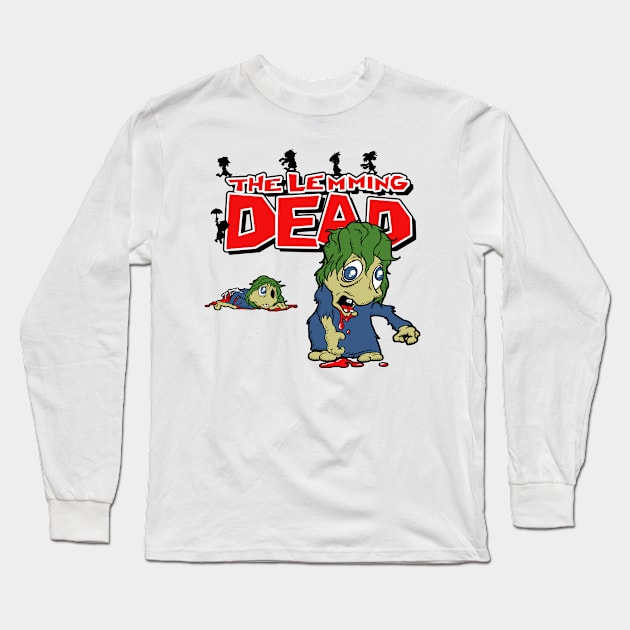 The Lemming Dead (green) Long Sleeve T-Shirt by TwistMedia